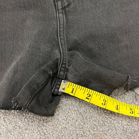 Outland Denim | NWOT Annie High Classic Aged Black Jean Shorts, size 28 - Picture 6 of 12